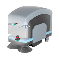 Ultraschallsensor der Serie 30GM im Reinigungsroboter verbaut
