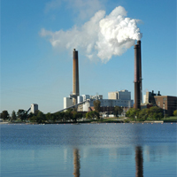 Kömür ile çalışan elektrik santrali