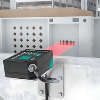 With its compact design, the VB14NT barcode scanner can be used in limited spaces.