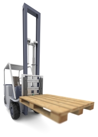 Detecting the pallet ensures that the fork is located far enough below the pallet before the lift is released