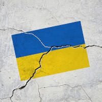 Ukrainiische Flagge