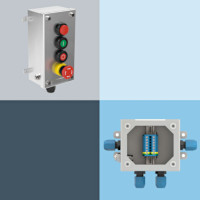 SR Stainless Steel Enclosure Series Expanded with Control Units and Junction Boxes 
