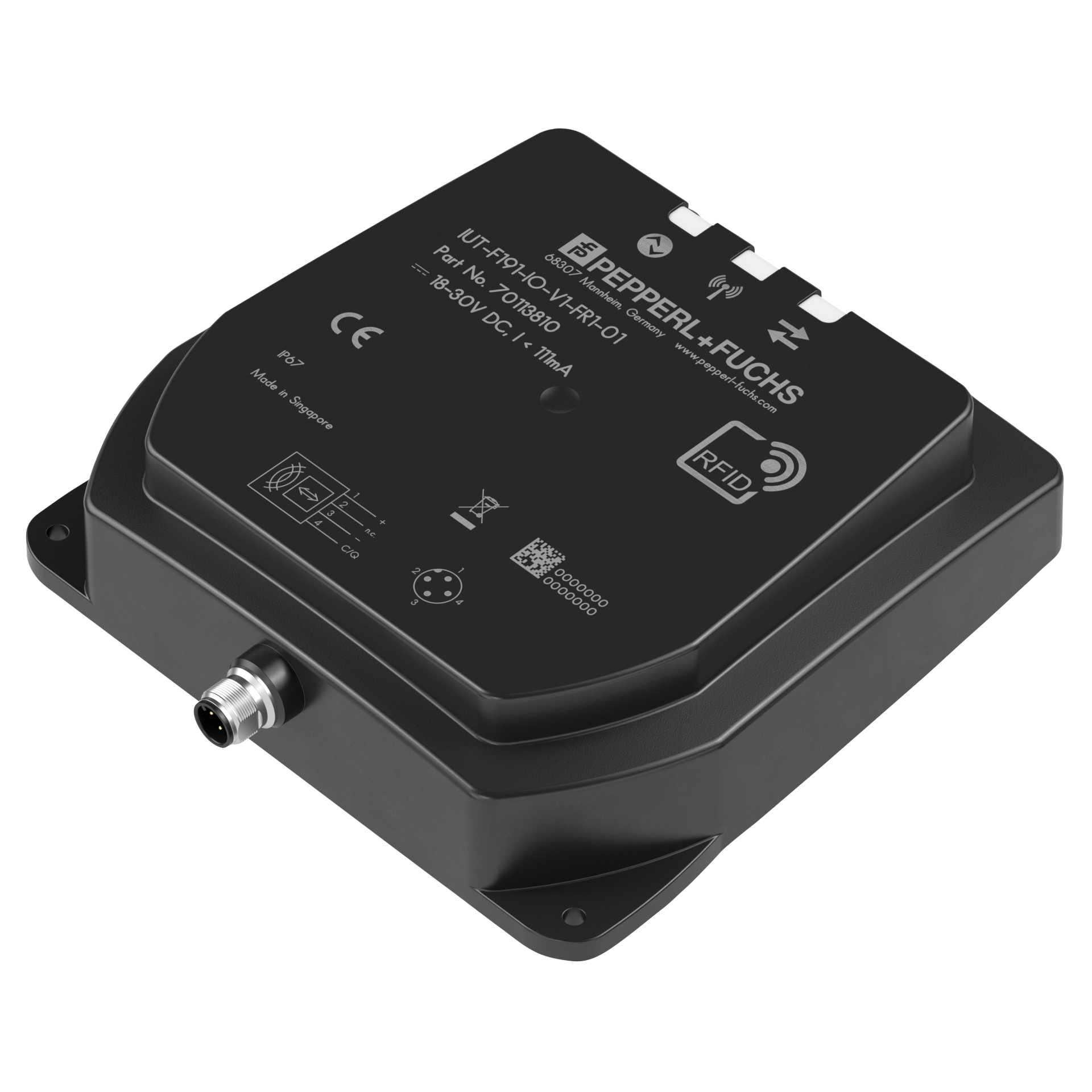 All-in-one: The F191 UHF RFID read/write device covers a wide range of applications in a cost-effective manner.