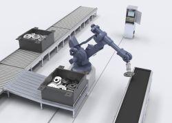 La serie di encoder magnetici ENA36IL rileva in modo affidabile la posizione del braccio del robot.